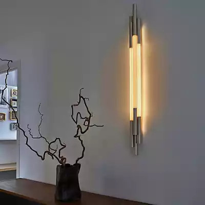 DCW Éditions Wandleuchte DCW Org LED Up-Down in Silber, Länge: 105 cm - Bild 1