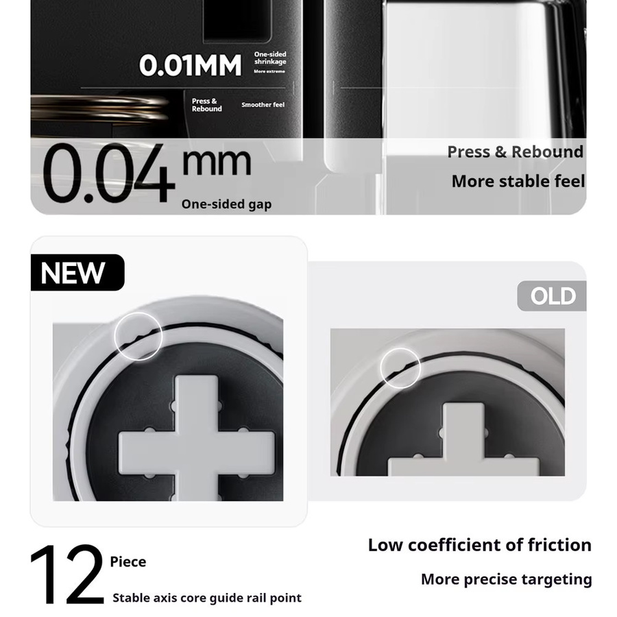 Lofree FLOW2 POM Low Shaft Mechanische Tastaturschalter Cloud Series Hot Swap Kailh Customization - Bild 3