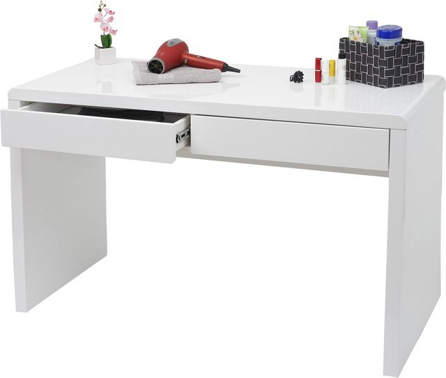 Schminktisch MCW-G51 Frisiertisch in Hochglanz Weiß, Breite: 120 cm, Tiefe: 60 cm - Bild 1
