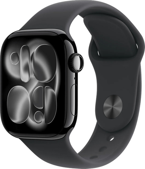 Apple Smartwatch, GPS, 42 mm, Aluminium, Schwarz, Silikon, Unisex - Bild 1