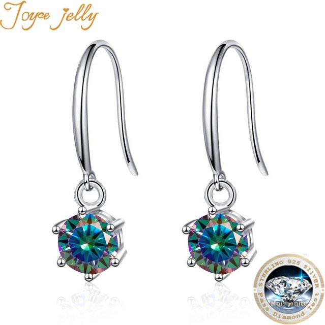 Joyce jelly Ohrringe, 925 Silber, Moissanite, Damen - Bild 1