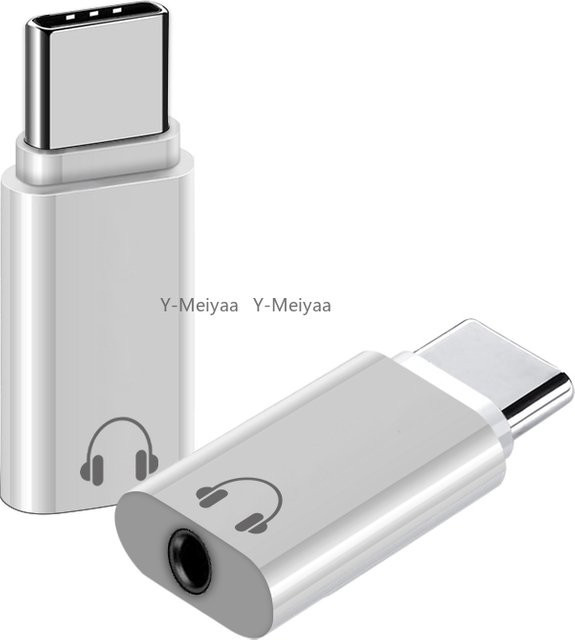 USB Typ C auf 3,5 mm Klinke Aux-Adapter in Weiß für Xiaomi Huawei Honor HIFI Kopfhörer mit OTG-Funktion - Bild 1
