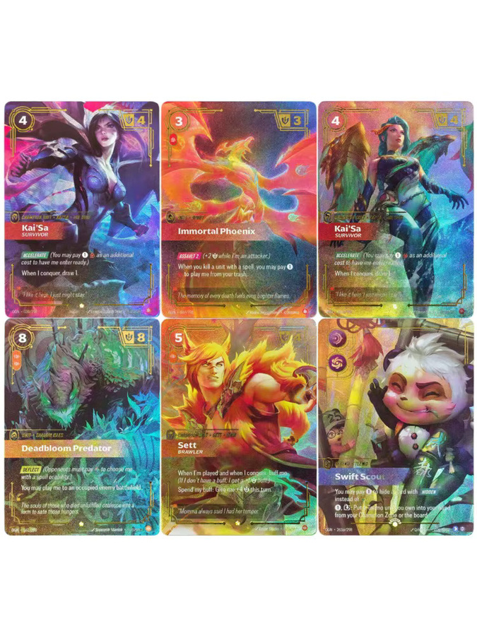 Bandai League of Legends Proxy Riftbound League of Legends Sammelkartenspiel Origins OGN Kai'Sa - Survivor 039/298 Deadbloom Sett Champion Einheitskarte - Bild 3