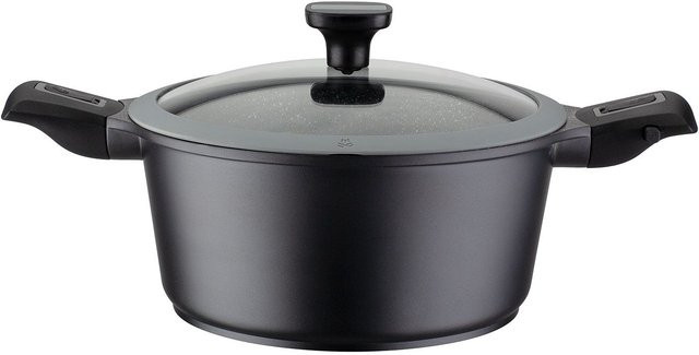 GSW Kochtopf EASY CLICK mit Glasdeckel, Schwarz, Durchmesser: 28 cm - Bild 1