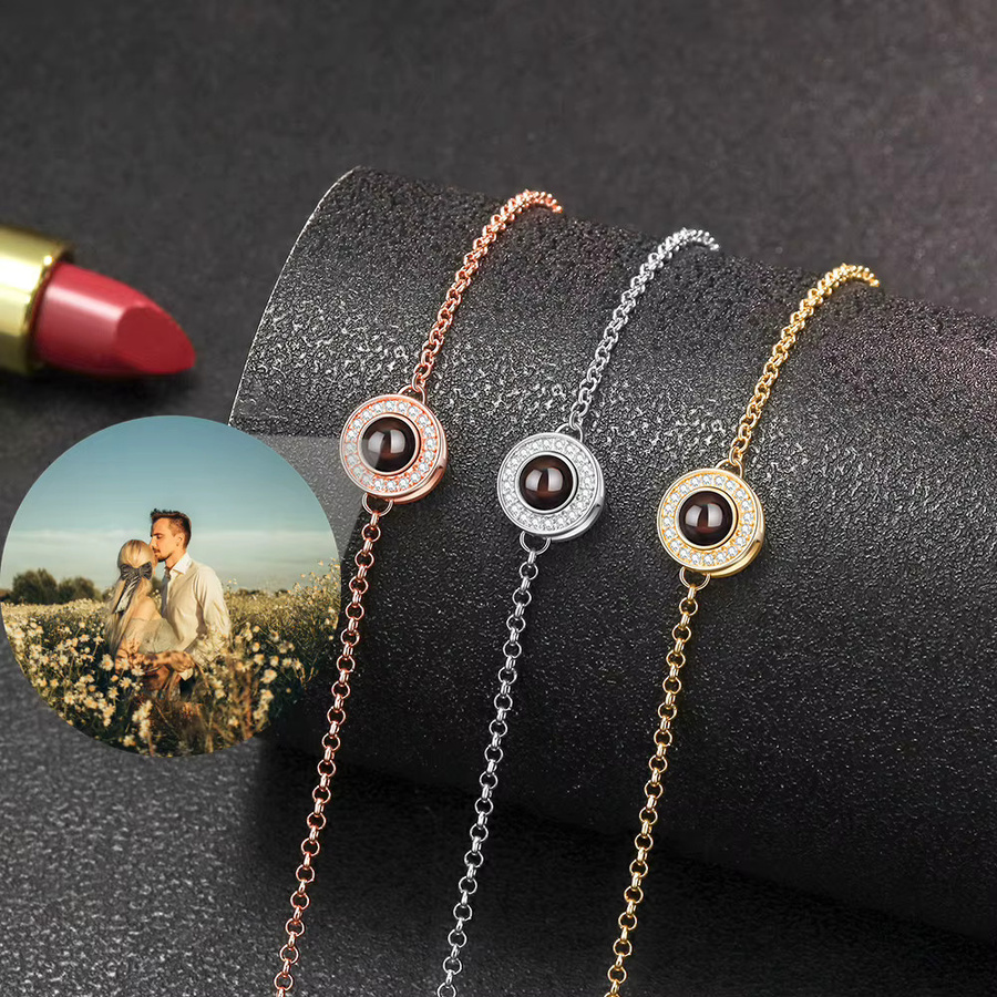 ES ETHSHINE Foto-Herzanhänger Armband, 925 Silber, Damen - Bild 1