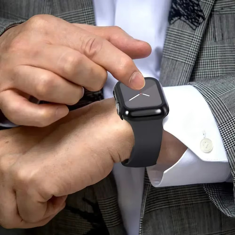 Uhrenarmband Silikon, Schwarz, Unisex - Bild 1