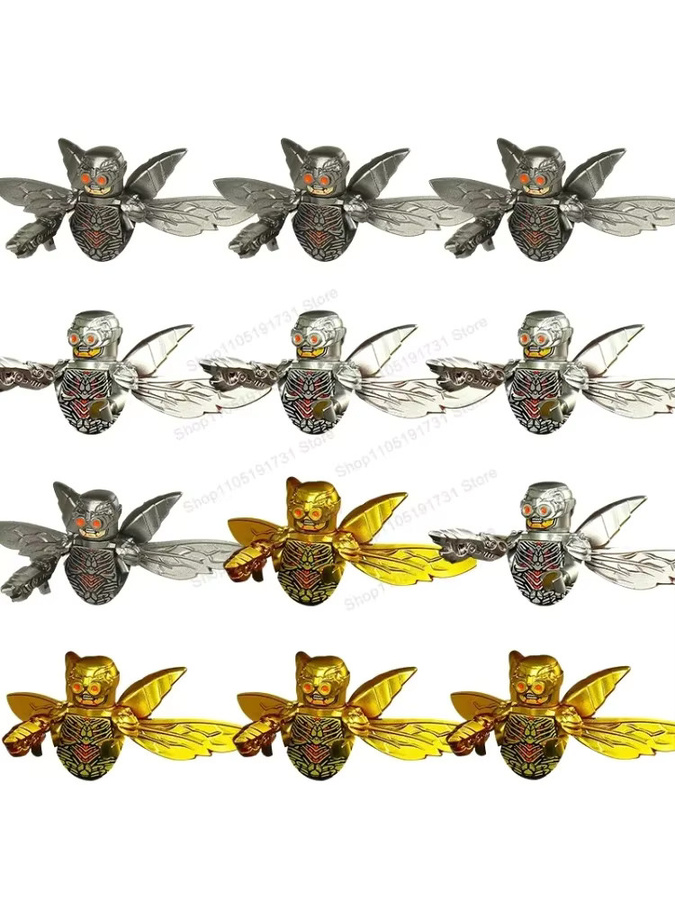 DR.TONG MOC Cartoon-Serie Goldene Flügel Mini-Figuren, Einzelfigur, gold - Bild 3