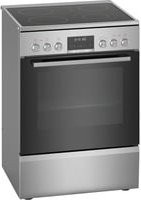 Bosch Serie 6 Elektroherd HKS79U250 in Edelstahl und Silber mit Glaskeramikfeld, 60 cm breit, 63 l Backofenvolumen, pyrolytische Selbstreinigung, Energieeffizienzklasse A - Bild 1