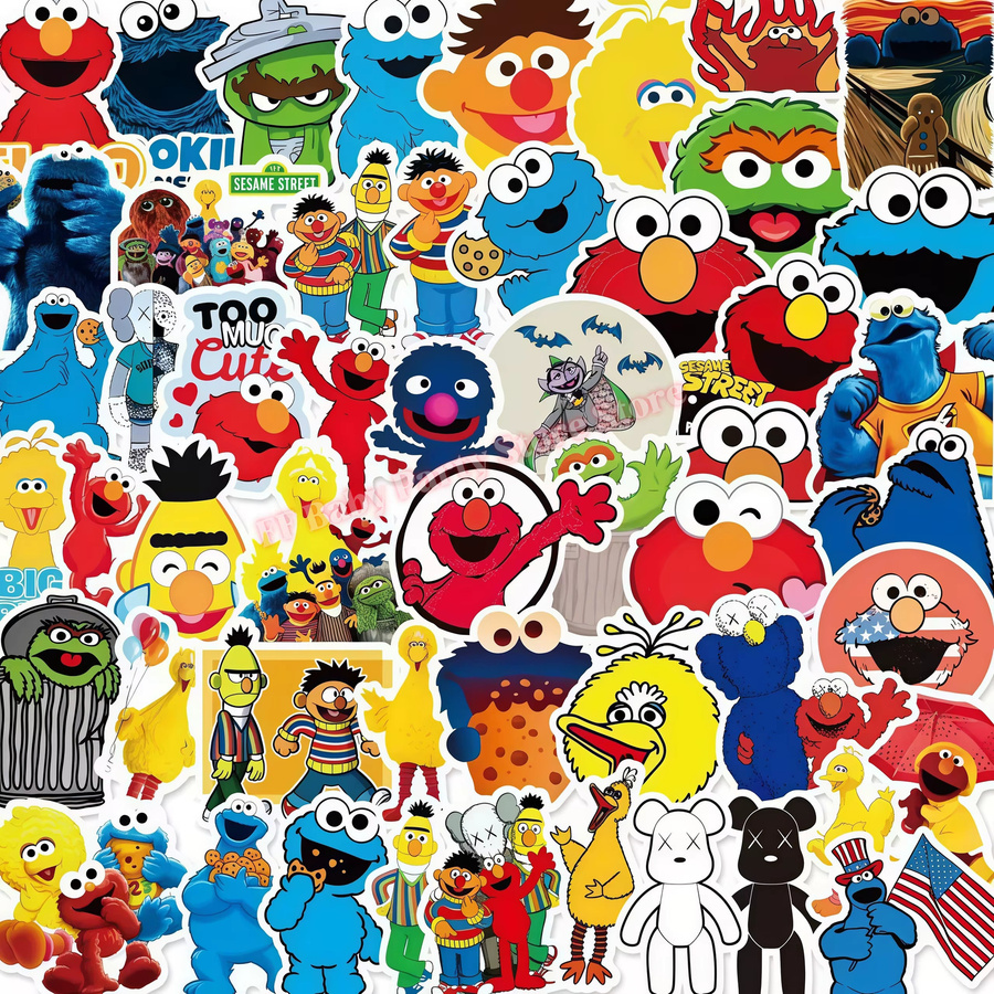Hasbro Sesame Street Schlüsselanhänger, Aufkleber, Geschenktüten-Füller - Bild 3
