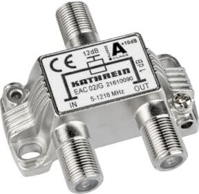 Kathrein F-Abzweiger 1-fach 5-1218 MHz 11dB EAC 02/G in Silber - Bild 1