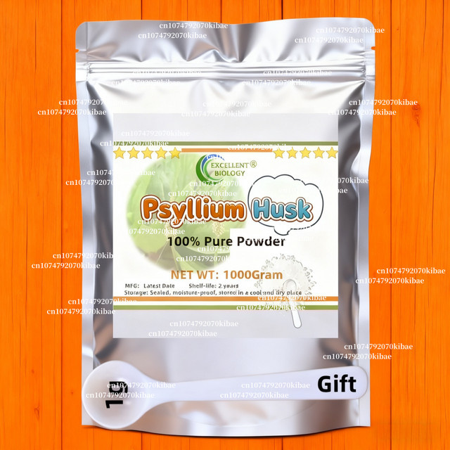 Versiegelte Aluminiumfolienbeutel-Verpackung in Silber für Flohsamenschalenpulver, 50 g - Bild 1