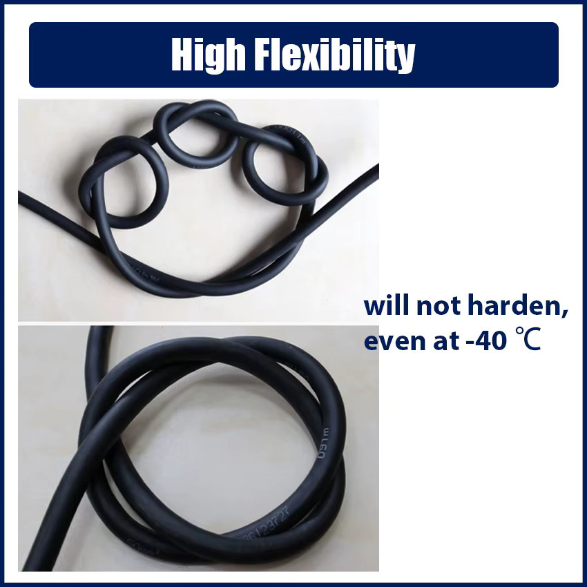 EVSOLAR Elektrisches AC-Kabel mit 3 Kernen, 17 AWG, 1 mm2, flexibles Kupferkabel mit doppelschichtiger PVC-Isolierung und TÜV-Silikonkautschuk, Farbe: Schwarz - Bild 5