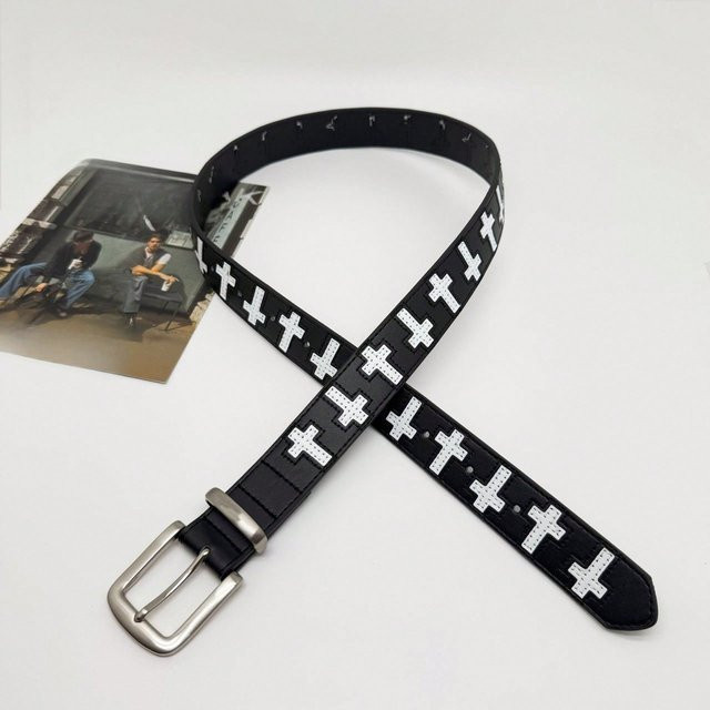 Gürtel Schwarz-Weiß, Unisex - Bild 1
