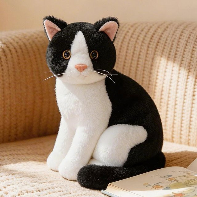 Yiran toy Sitzende Katze Plüschtier, 26cm, ab 14 Jahre - Bild 1