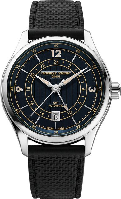 Frederique Constant Herrenuhr Runabout GMT, Automatik, Edelstahl, 42 mm - Bild 1