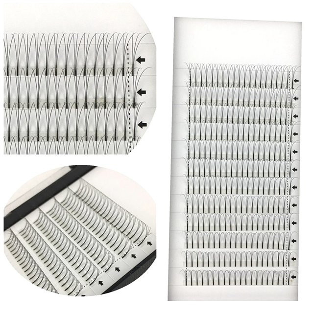 ME.LASH Volumenfächer Wimpernverlängerungen, 10 Stück, Black, Unisex - Bild 1