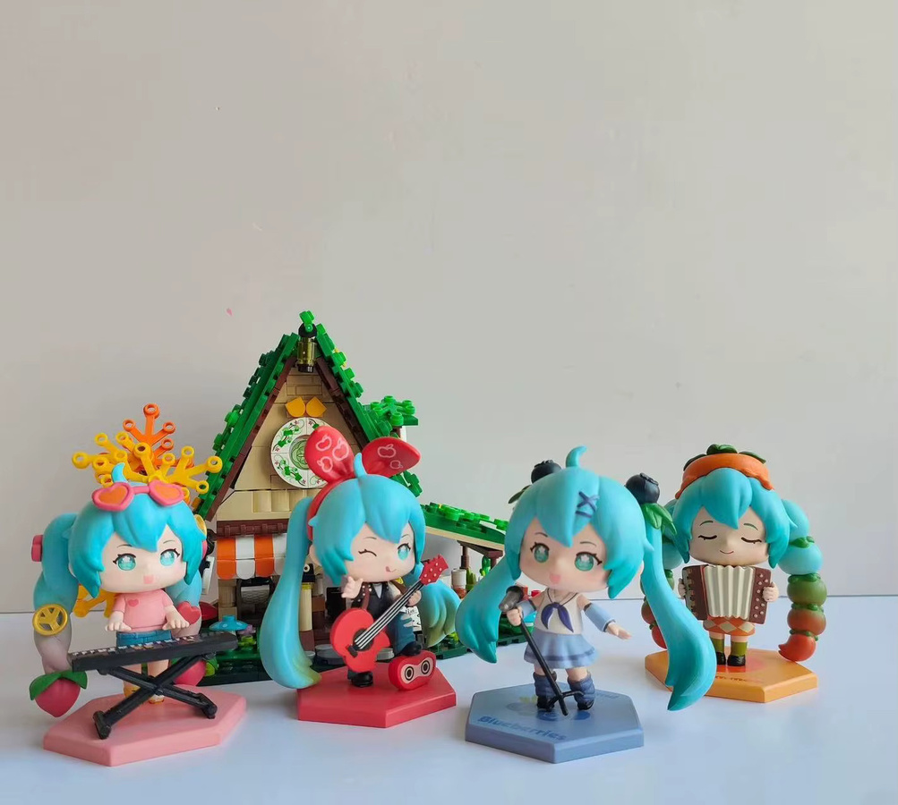 Bandai Hatsune Miku Anime Mädchen Figuren, 6-teiliges Set - Bild 3