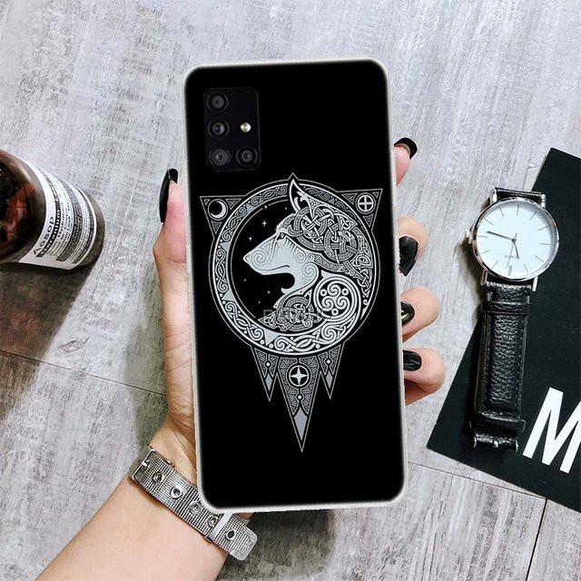 Samsung Handyhülle Viking Vegvisir Odin Nordic Design in Schwarz für verschiedene Samsung Galaxy Modelle - Bild 1