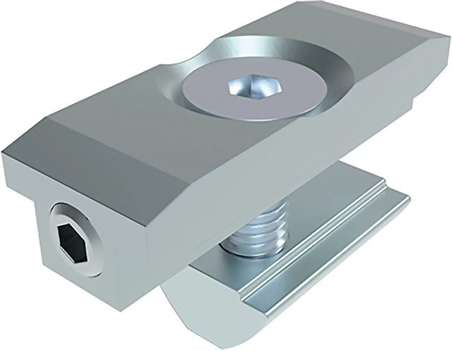 Fath Direktverbinder Item System Nut 8 aus verzinktem Stahl in Silber - Bild 1