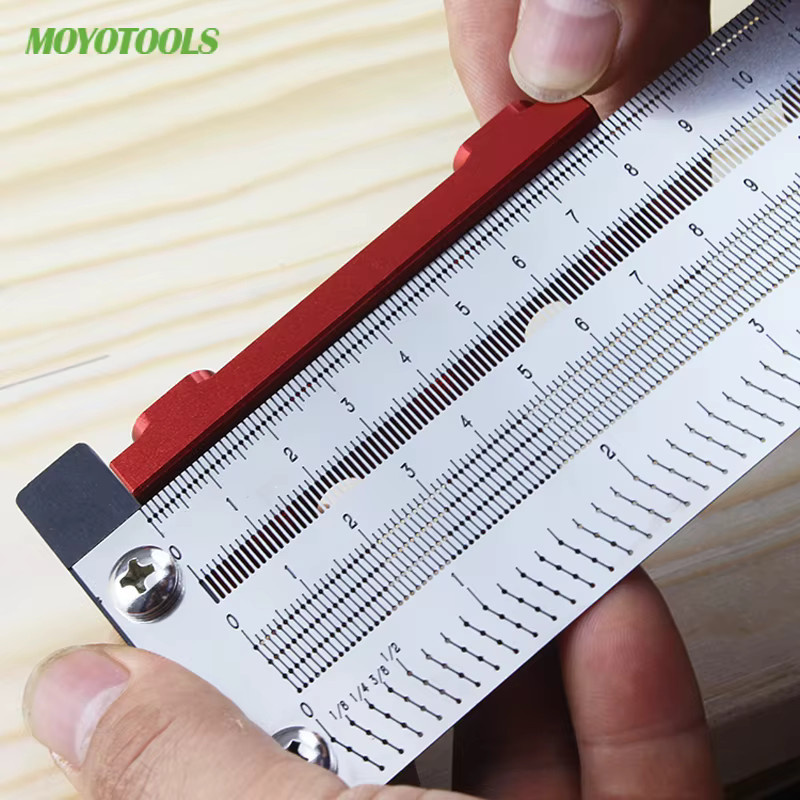 YOMO Multifunktions T-Typ Lochlineal für hochpräzise Holzbearbeitung und DIY-Messarbeiten - Bild 3