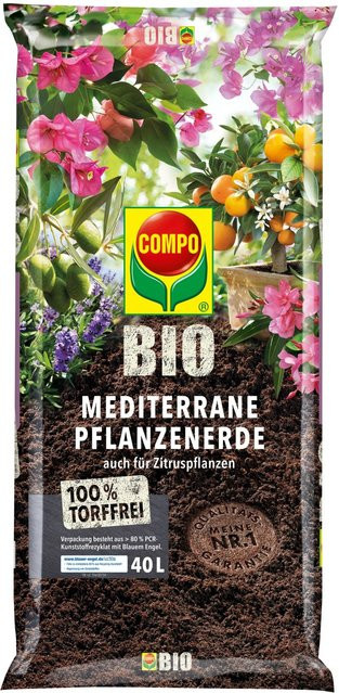 Compo Bio Mediterrane Pflanzenerde torffrei 750 g - Bild 1