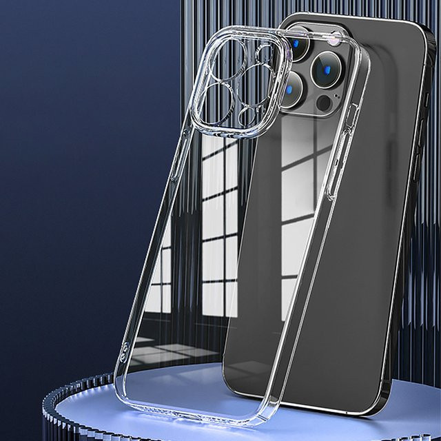 QYSFriday Transparente Handyhülle für iPhone 16 15 14 13 Pro Max 15 Pro 16E, Ultradünne und Stoßfeste Schutzhülle in Transparent - Bild 1