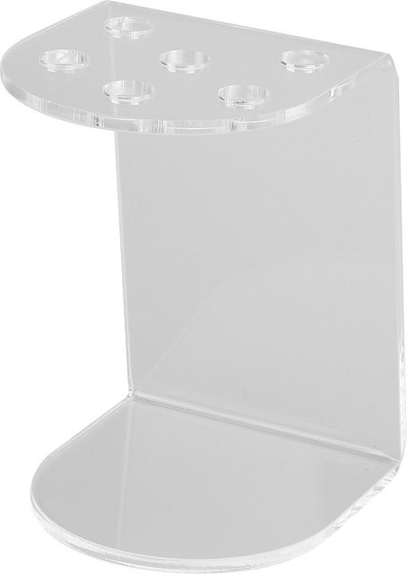 Koogeelife Scherenorganisator aus Acryl mit 6 Löchern, transparent/weiß, Scherenhalter für Friseursalon und Büro - Bild 1