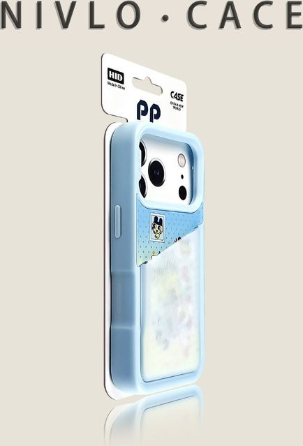 Apple iPhone Hülle mit Kartenhalter im Yogahosen-Design für iPhone 17 Pro Max, iPhone 16, 15, 14, 13 in Purple und Blue - Bild 1