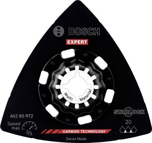 Bosch EXPERT Carbide-RIFF Schleifplatte AVZ 90 RT2 für Multifunktionswerkzeuge, 10er Set, Durchmesser: 90 mm, Schwarz - Bild 1