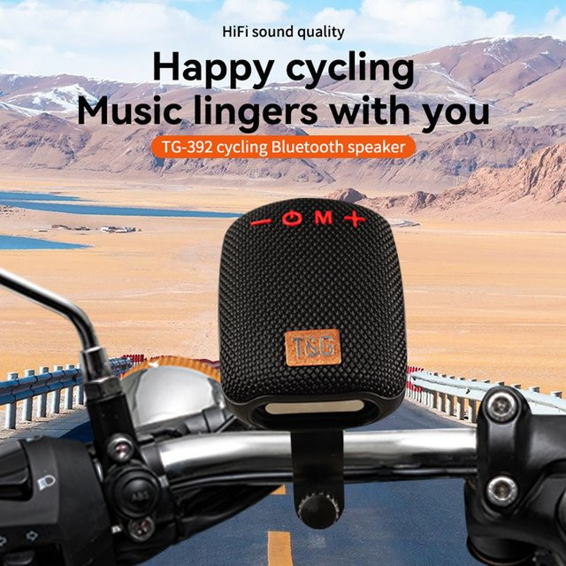 T&G TG392 Outdoor Bluetooth Lautsprecher Schwarz, Tragbare Wasserdichte Drahtlose Sound Box für das Fahrrad - Bild 1