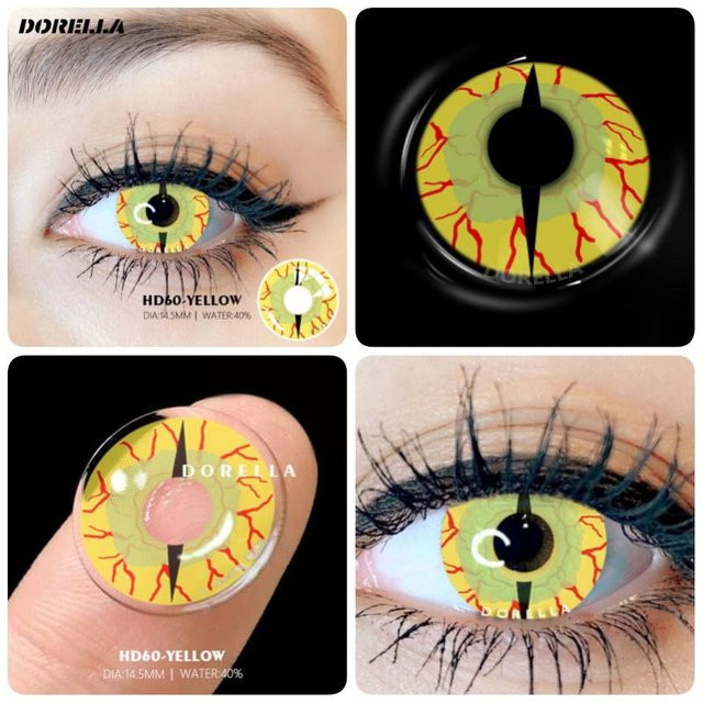 Dorella Island Diamond Jolie Diva Big Eyes farbige Kontaktlinsen, Jahreslinsen - Bild 1