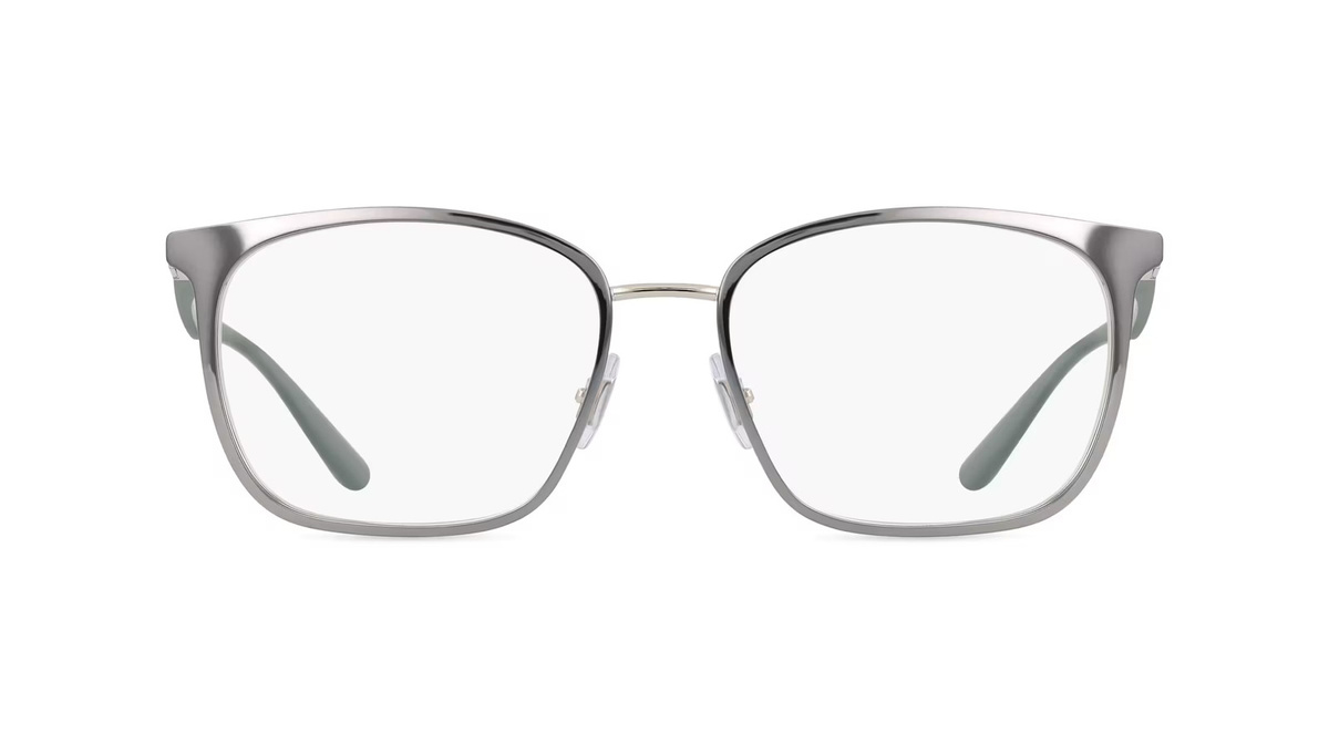 Ray-Ban RX6486 Korrektionsbrille, Vollrand, Quadratisch, Edelstahl, Unisex, grau, silber - Bild 1