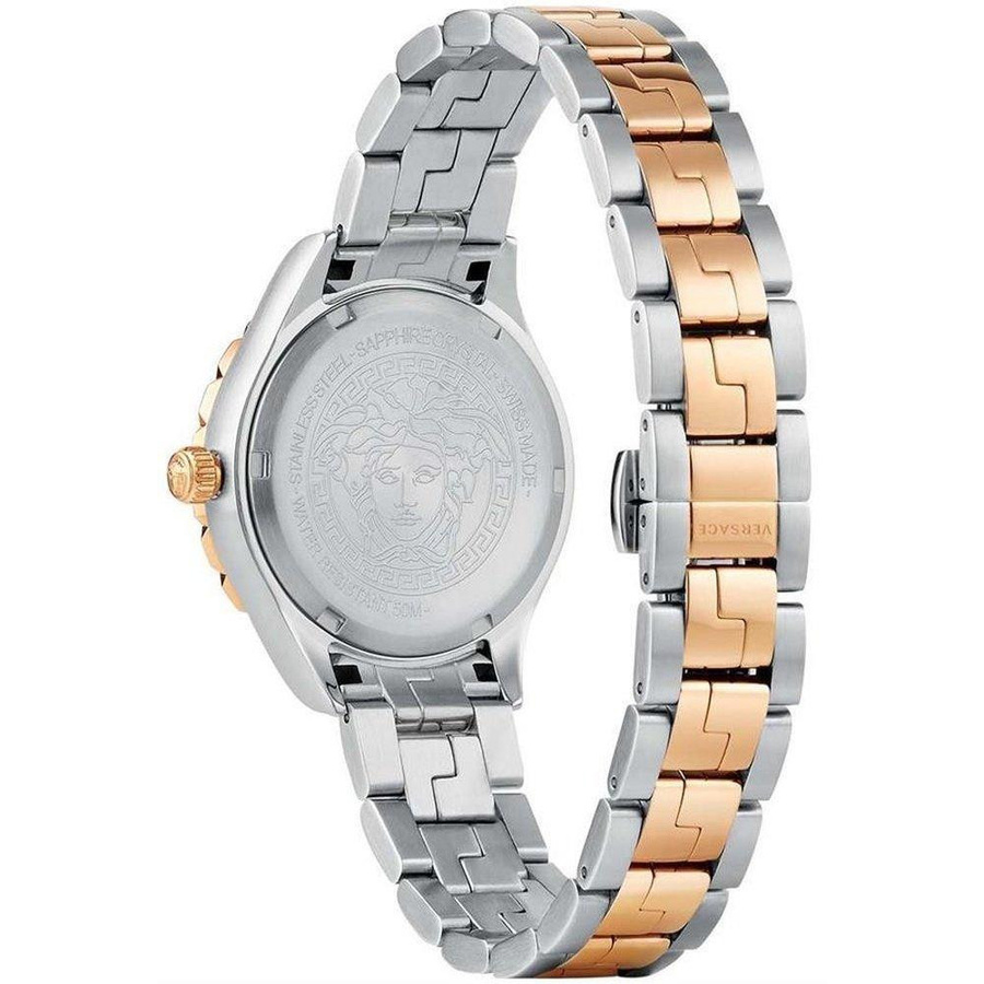 Versace Armbanduhr Hellenyium, Quarz, Edelstahl, blau, 35 mm, Damen - Bild 2