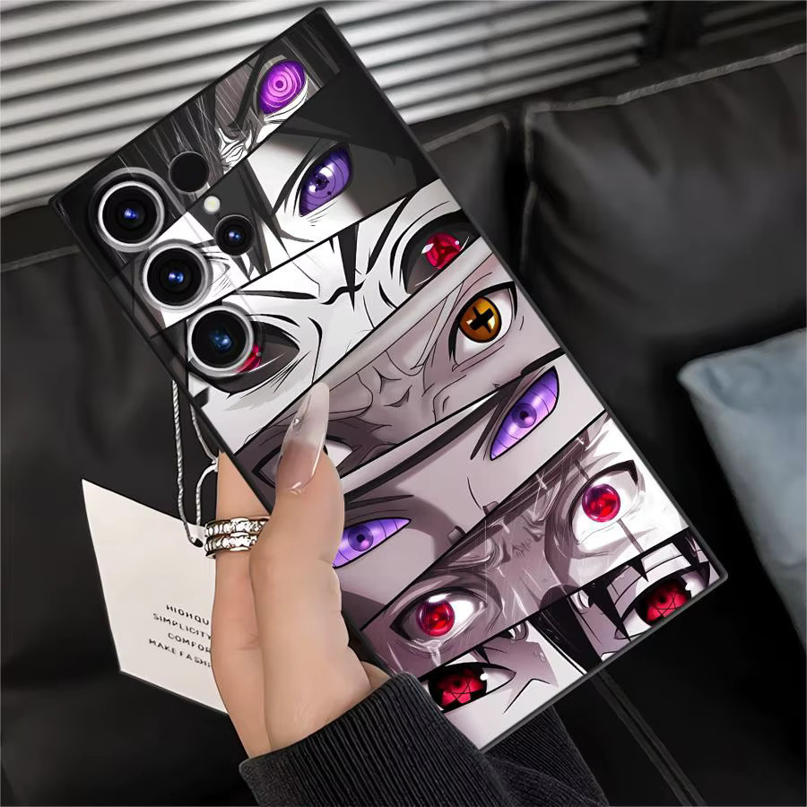 Weiche Handyhülle im Anime-Design für Samsung Galaxy S20, S21 FE, S23 Ultra, S24 Plus und S25 Edge in Schwarz und Multicolour - Bild 4