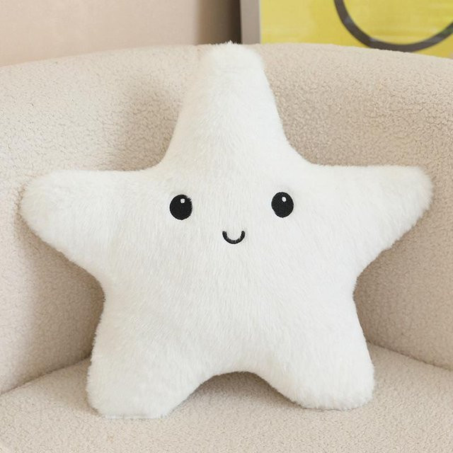 Yiran toy Seestern Plüschkissen in Sternform, kuscheliger Stern aus Polyester in verschiedenen Farben - Bild 1