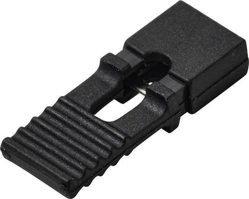 TRU COMPONENTS Kurzschlussbrücke TC-13537768 Schwarz, Rastermaß: 2.54mm, Polzahl je Reihe: 2, 100 Stück - Bild 1