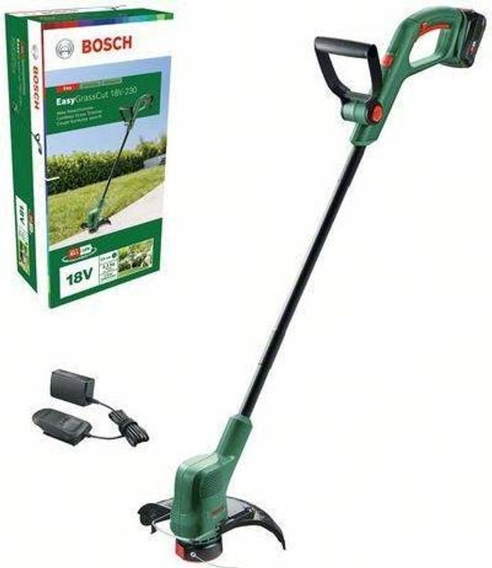 Bosch Akku-Rasentrimmer EasyGrassCut 18V-230 in Grün inklusive Akku, Ladegerät AL 1810 CV und Nylon Line - Bild 4