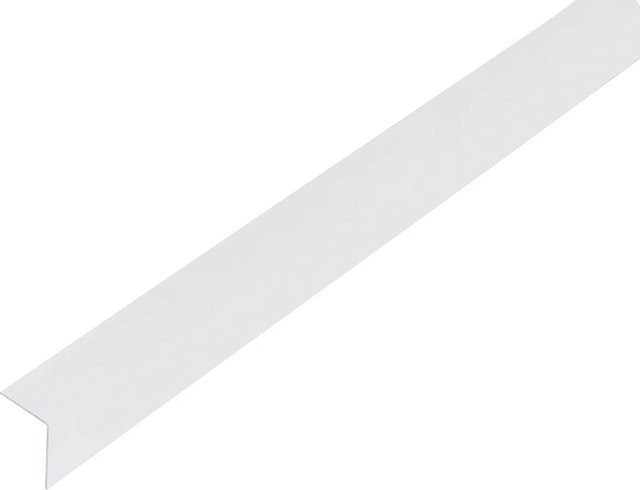 GAH Alberts Winkelprofil gleichschenklig aus Kunststoff, B/H: 20 x 20 mm, Länge: 1.000 mm, transparent oder weiß - Bild 1