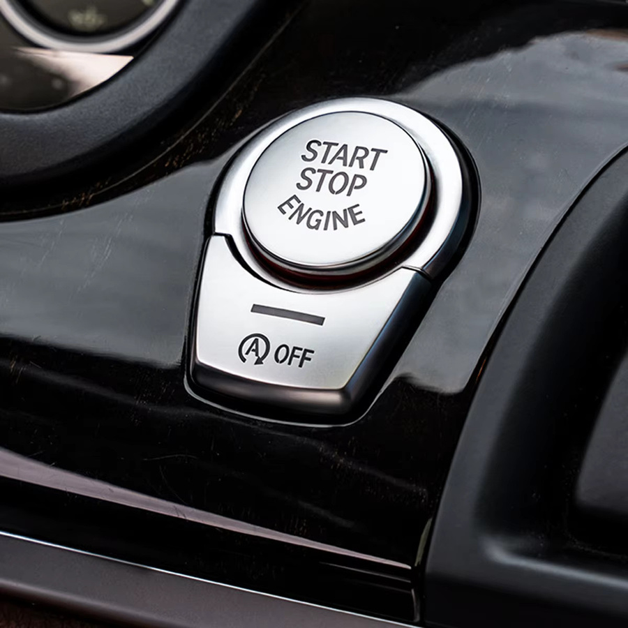 Auto Start Stop Taste Abdeckung für BMW 5 6 7 GT5 X3 X4 X5 X6 Zubehör - Bild 3