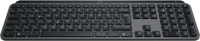 Logitech MX Keys S Kabellose Tastatur mit Hintergrundbeleuchtung, Bluetooth und USB, QWERTY US International, Scissor-Key, Graphite - Bild 1