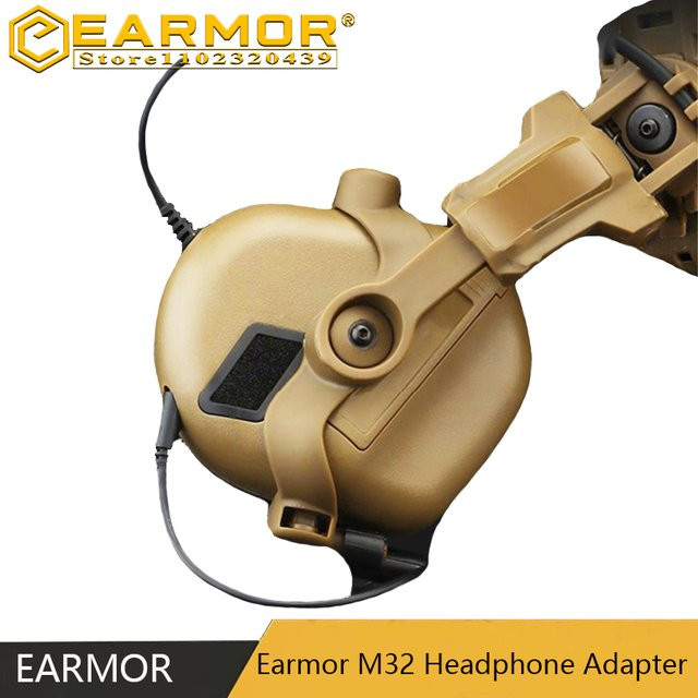 EARMOR M32 Taktische Kopfhörer Halterung mit Schienen-Adapter für Helme - Bild 1