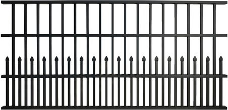 Aluminium Zaunmatte Bremen pulverbeschichtet Anthrazit B/H: 201 x 100 cm - Bild 1
