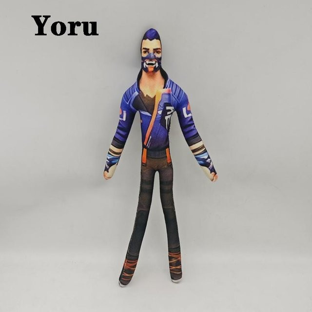 Yiran toy Valorant Vyse und Yoru Plüschtiere, Charakterfigur, 26cm, flexibel - Bild 1