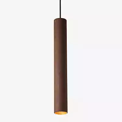 Graypants Roest Pendelleuchte vertikal in Grau und Braun aus Holz - Bild 1