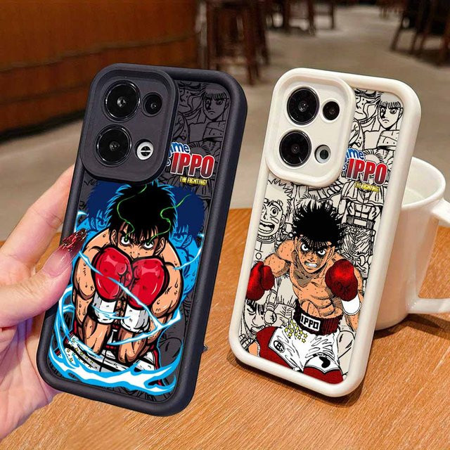 Hajime no Ippo Handyhülle mit Augen-Design und Umhängekordel für Xiaomi und POCO Modelle, Mehrfarbig - Bild 1