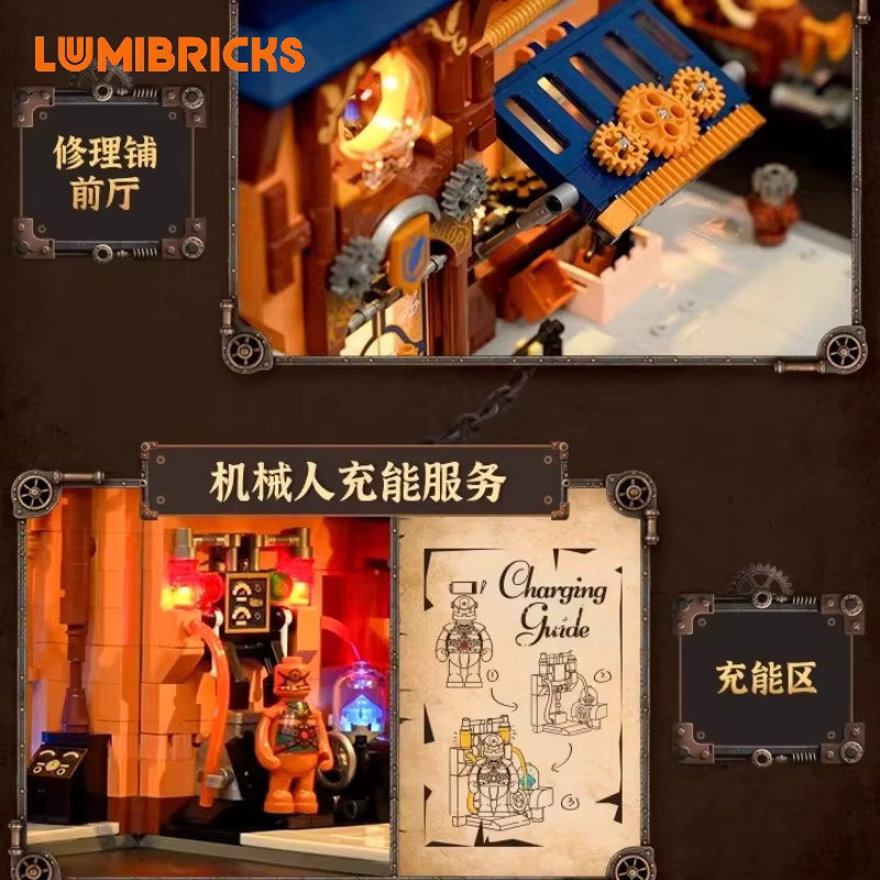 Lumibricks Steampunk World Series Mechanischer Elefant, Architekturmodell - Bild 2