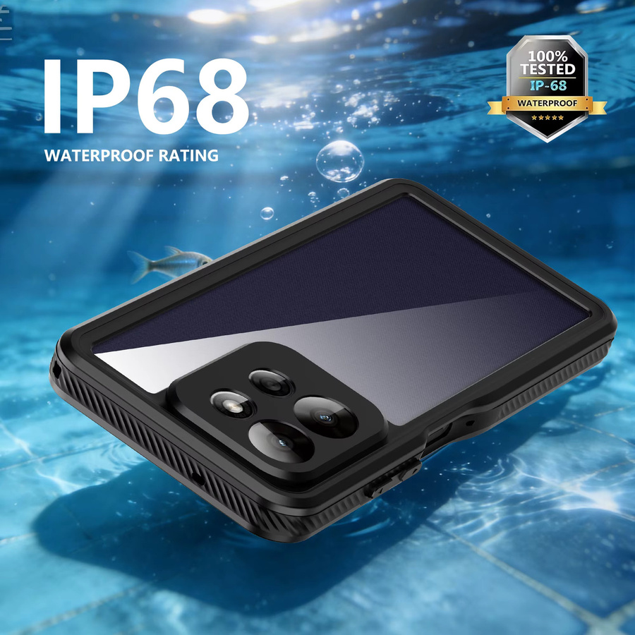 Wasserdichte Schutzhülle IP68 für Motorola Moto G Play 2026 und G Power in Schwarz mit 360 Grad Schutz für Schwimmen und Schnorcheln - Bild 2