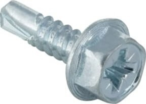 Geberit Duofix Sechskantschraube mit Kreuzschlitz, selbstschneidend, silber, galvanisiert - Bild 1