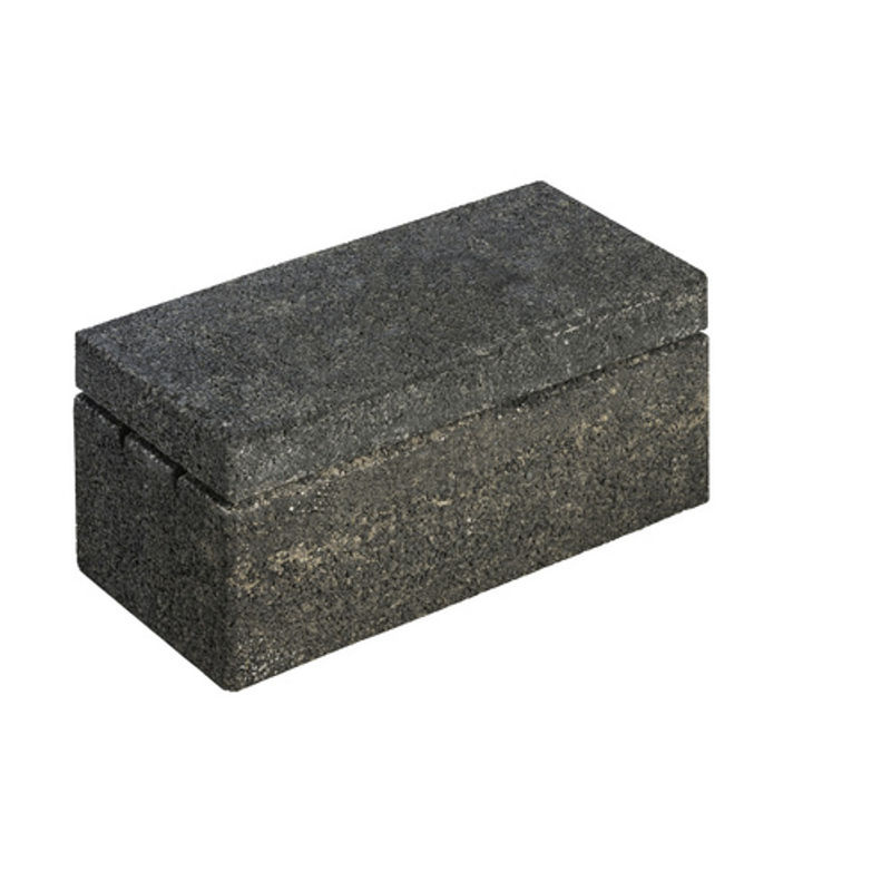 Mr. GARDENER Mauerstein Gartenmauer Mini aus Beton in Schwarz mit Quarzit-Optik - Bild 3