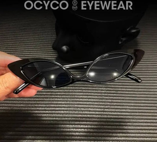 OCYCO Cat-Eye Sonnenbrille, Vollrand, Kunststoff, Schwarz, Unisex - Bild 1